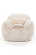 Plush Polyester Minimalist Lounge Chair with Embracing Form