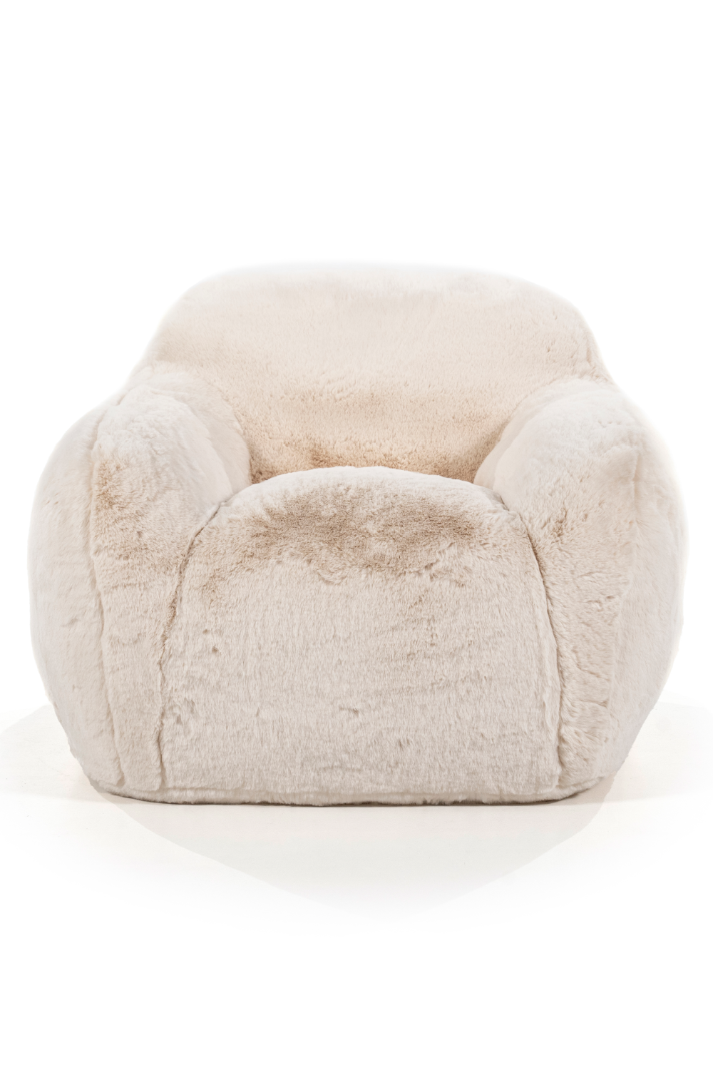 Plush Polyester Minimalist Lounge Chair with Embracing Form