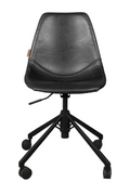 Vintage PU Leather Adjustable Height Office Chair with Casters