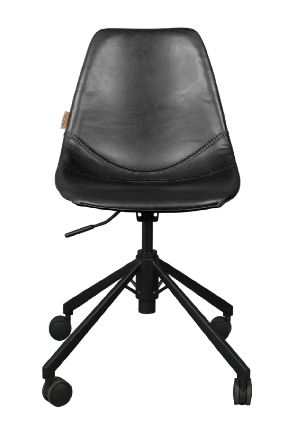 Vintage PU Leather Adjustable Height Office Chair with Casters