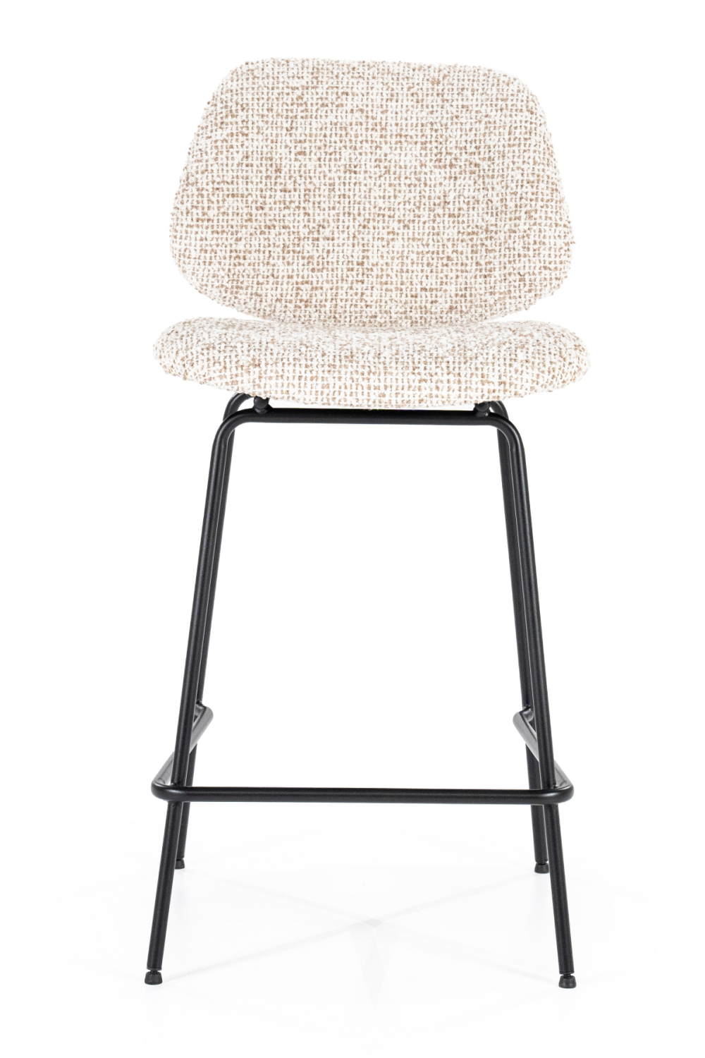 Fabric Upholstered Metal Frame Bar Chair