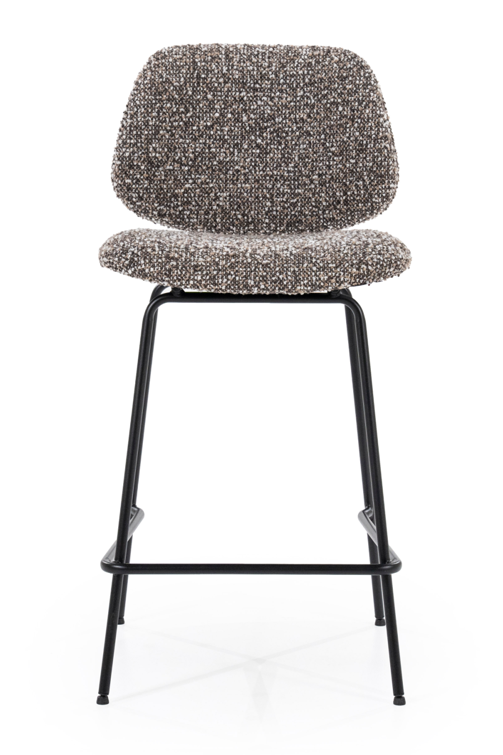 Fabric Upholstered Metal Frame Bar Chair