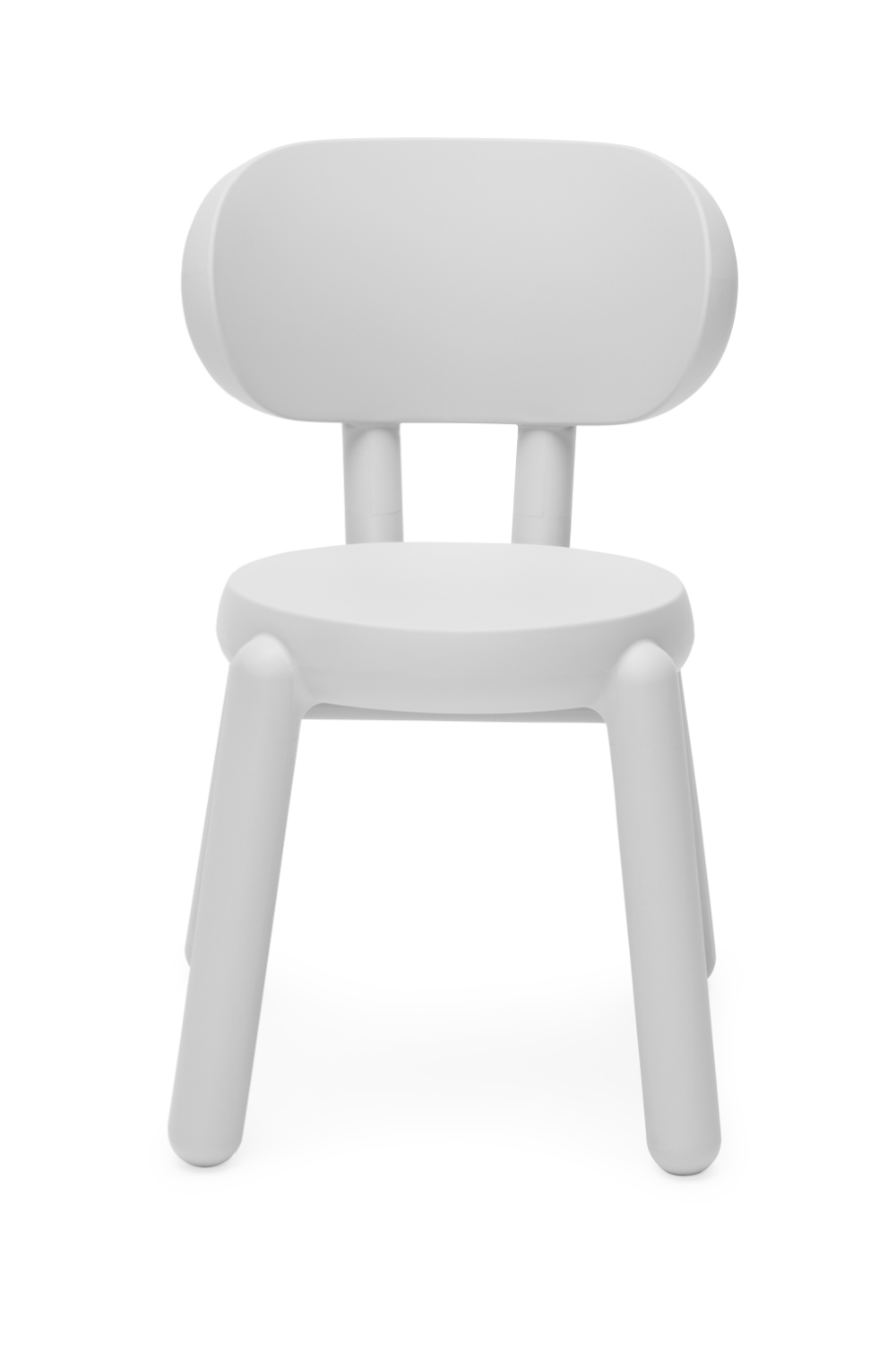 Modern Round Molded Polyethylene Chair for Indoor and Outdoor Use
