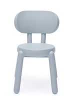 Chaise moderne ronde en plastique moulé pour l'intérieur et l'extérieur