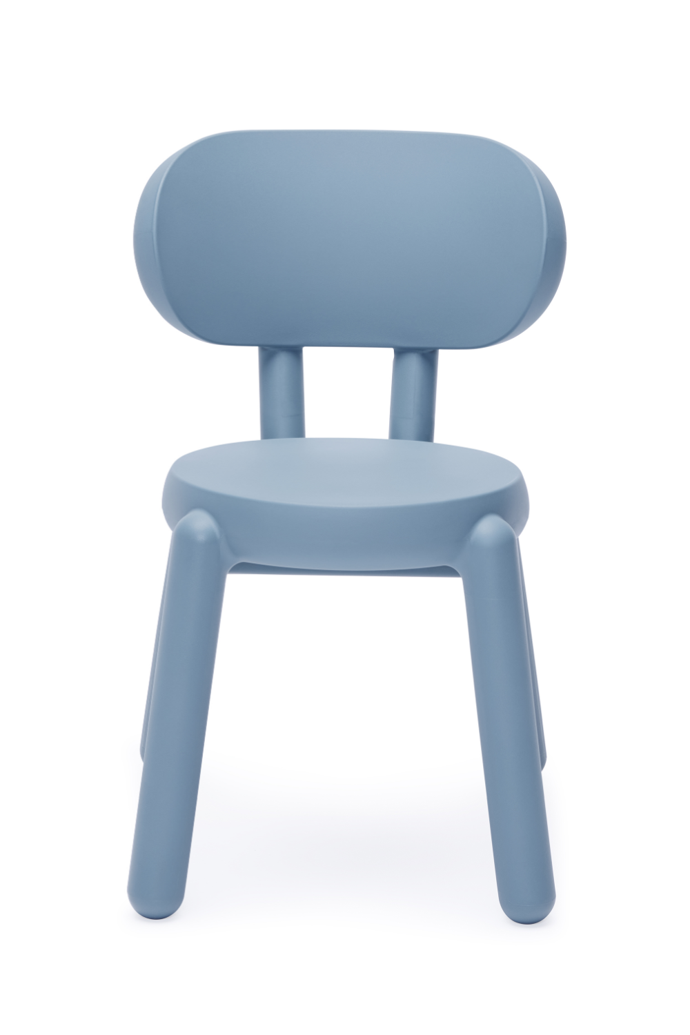 Modern Round Molded Polyethylene Chair for Indoor and Outdoor Use