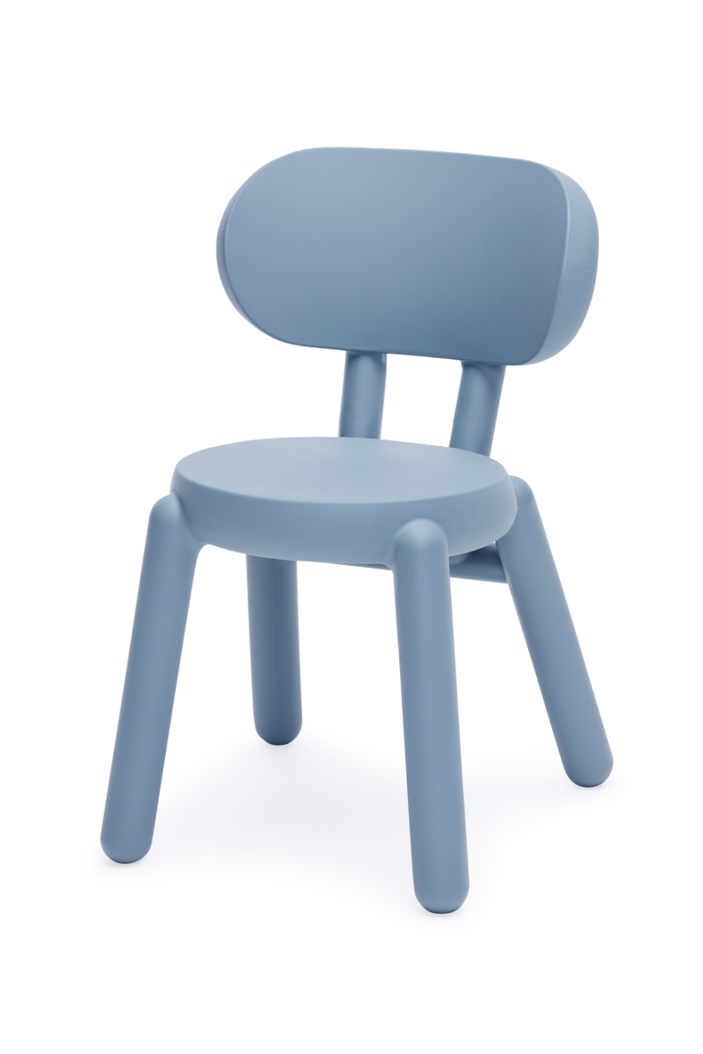 Modern Round Molded Polyethylene Chair for Indoor and Outdoor Use