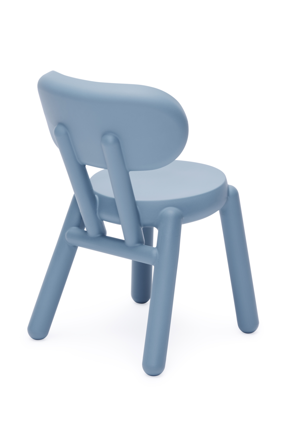 Modern Round Molded Polyethylene Chair for Indoor and Outdoor Use