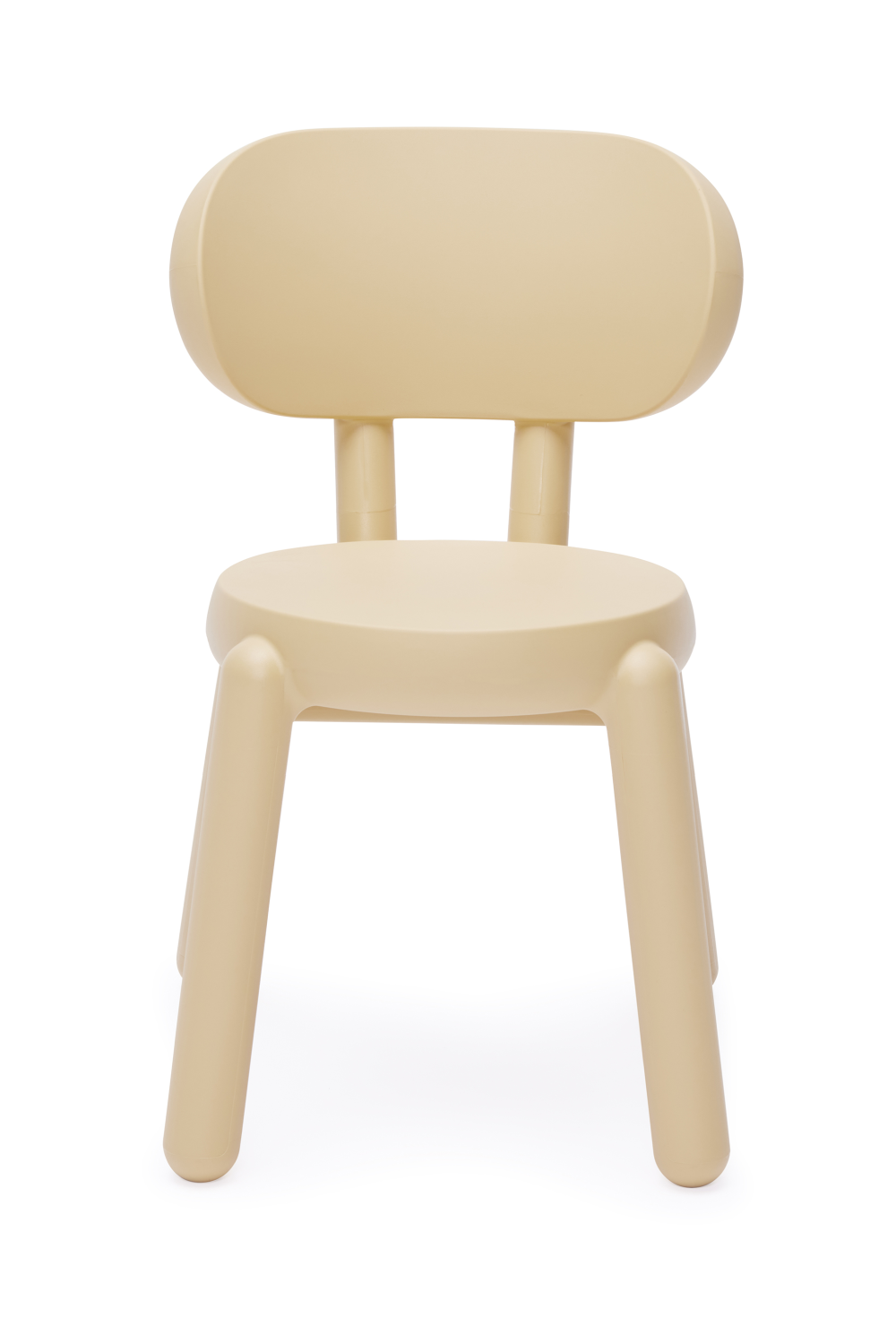 Modern Round Molded Polyethylene Chair for Indoor and Outdoor Use