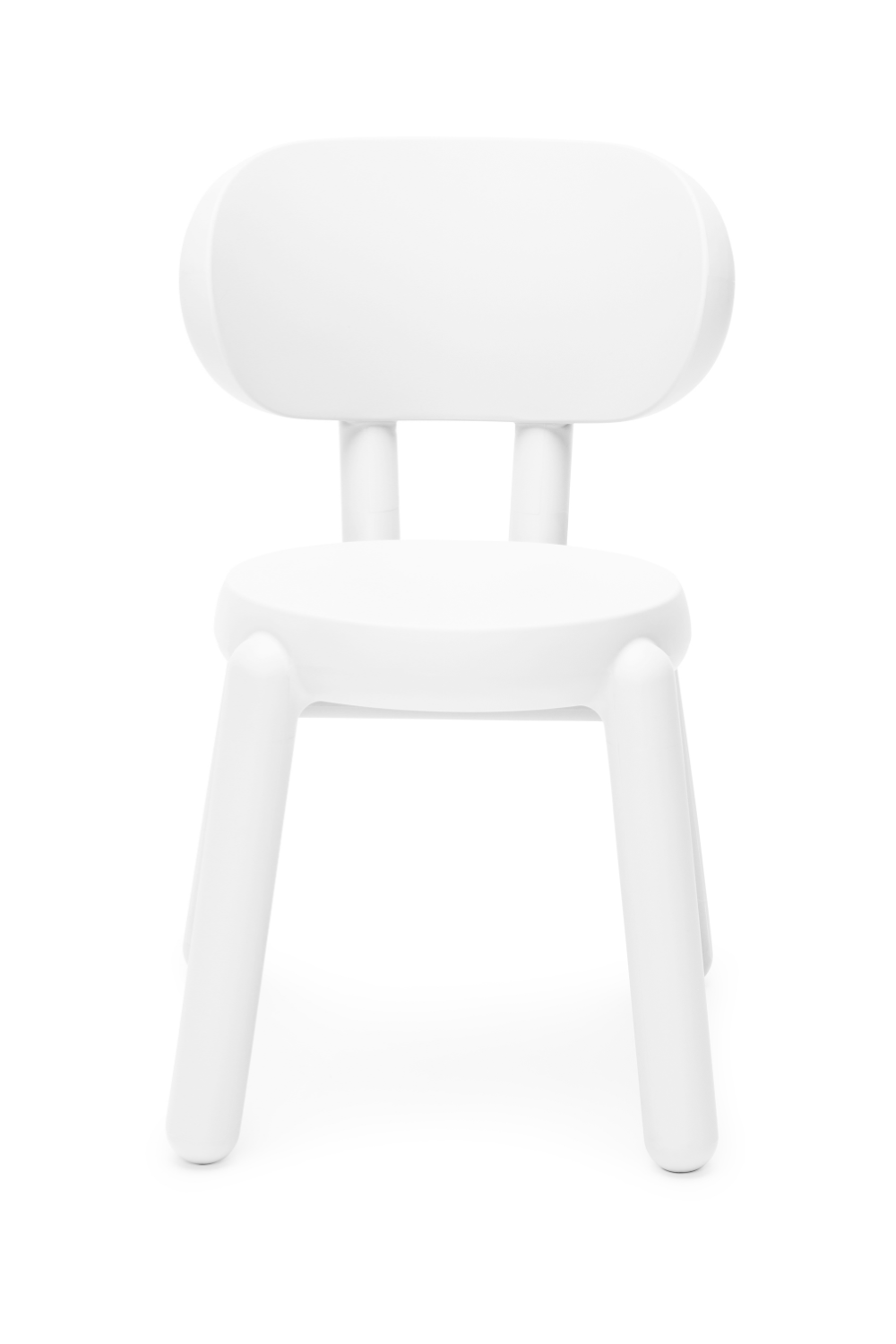 Modern Round Molded Polyethylene Chair for Indoor and Outdoor Use