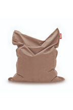 Pouf de salon en coton délavé avec billes de mousse – 100 % coton