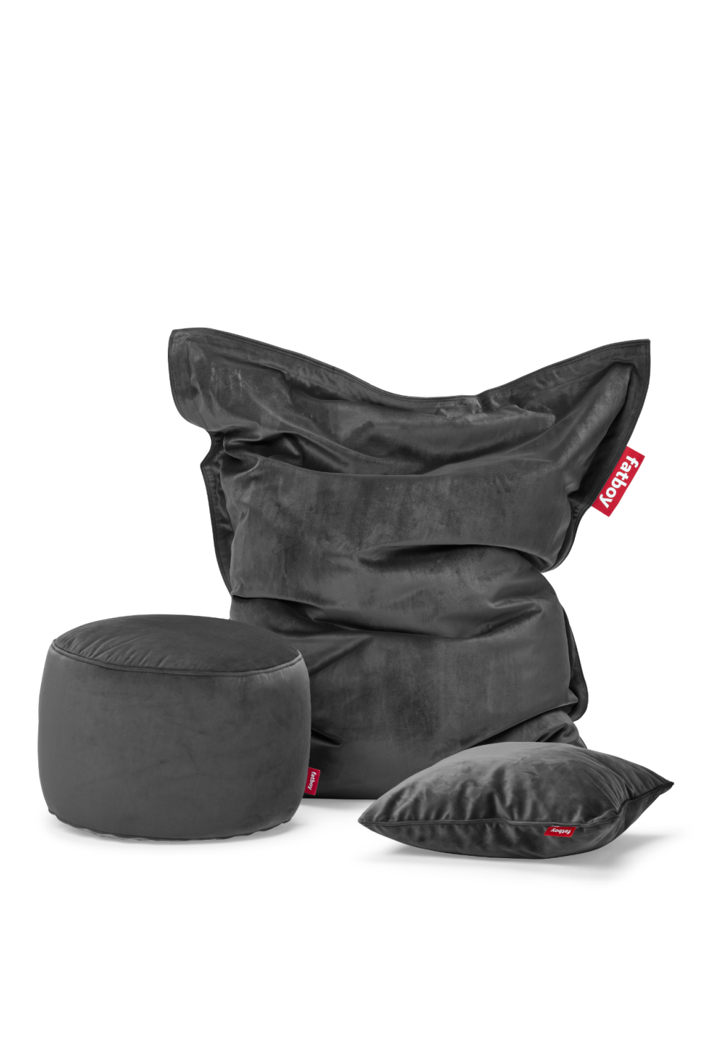 Slim Recycled Velvet Indoor Lounge Bean Bag with EPS Fill