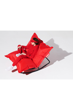Pouf d'intérieur moderne slim en nylon