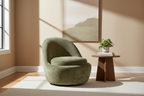 Chaise longue en polyester à dossier arqué avec base en métal