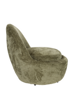 Chaise longue en polyester à dossier arqué avec base en métal