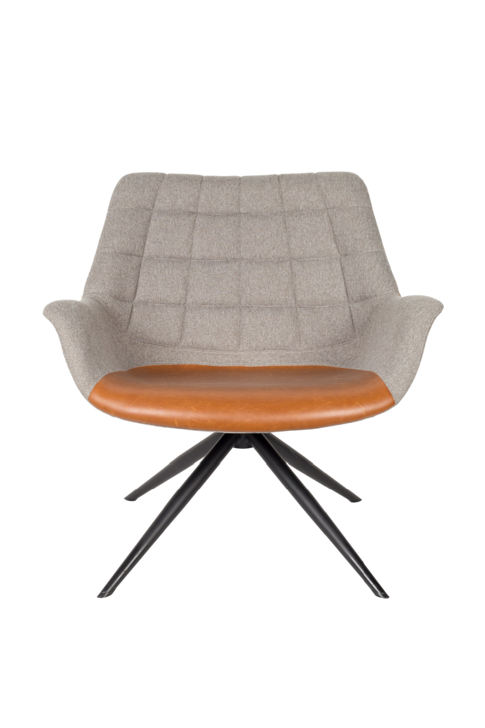 Vintage Brown PU Leather Upholstered Accent Lounge Chair